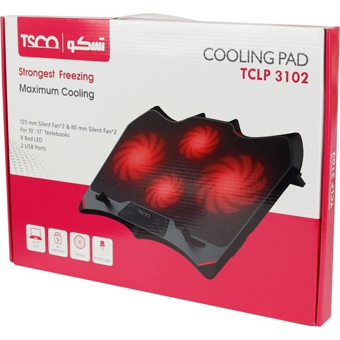 کول پد TSCO TCLP 3102 | پایه خنک کننده لپ تاپ تسکو مدل TCLP 3102